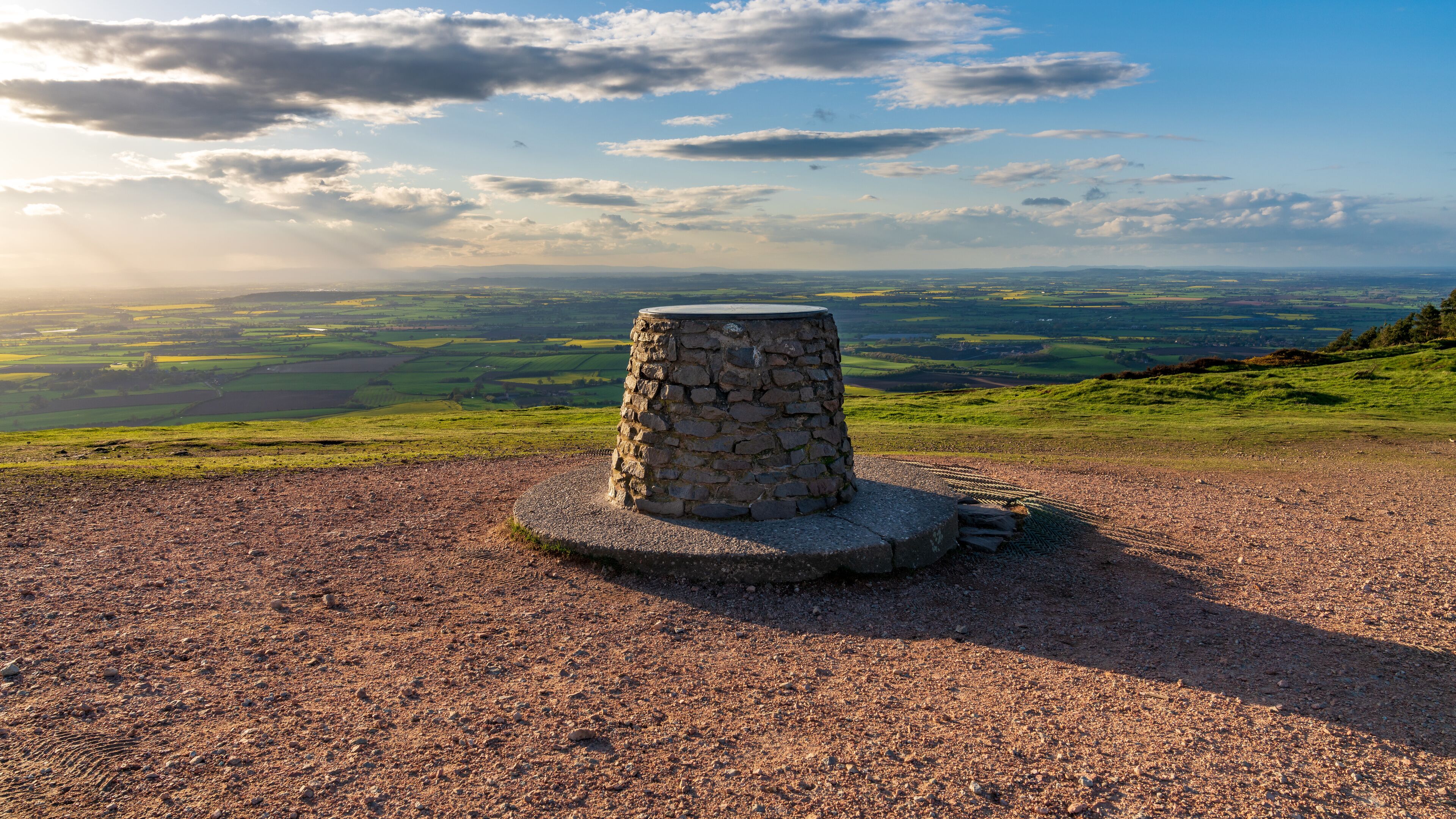 The top of the Wrekin, near Telford, Shropshire, England, UK