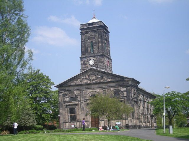 A church in the centre of Wellington This is the parish church of All Saints, built in 1789.