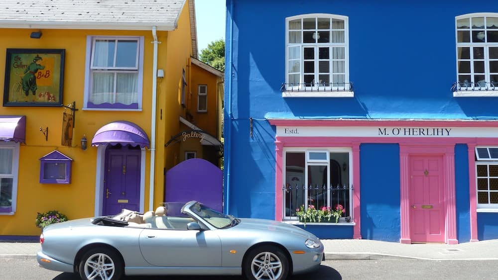 I love the colors of Ireland. The car is a bonus!