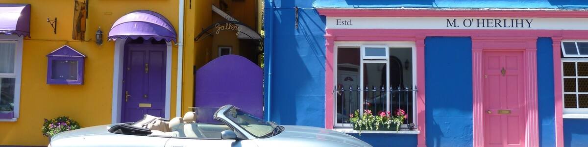 I love the colors of Ireland. The car is a bonus!