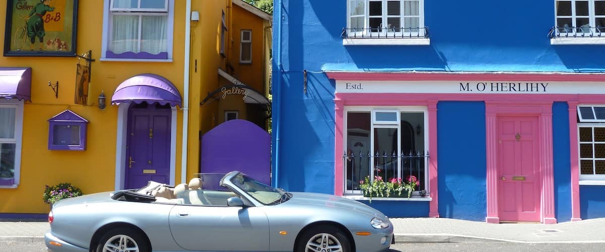 I love the colors of Ireland. The car is a bonus!