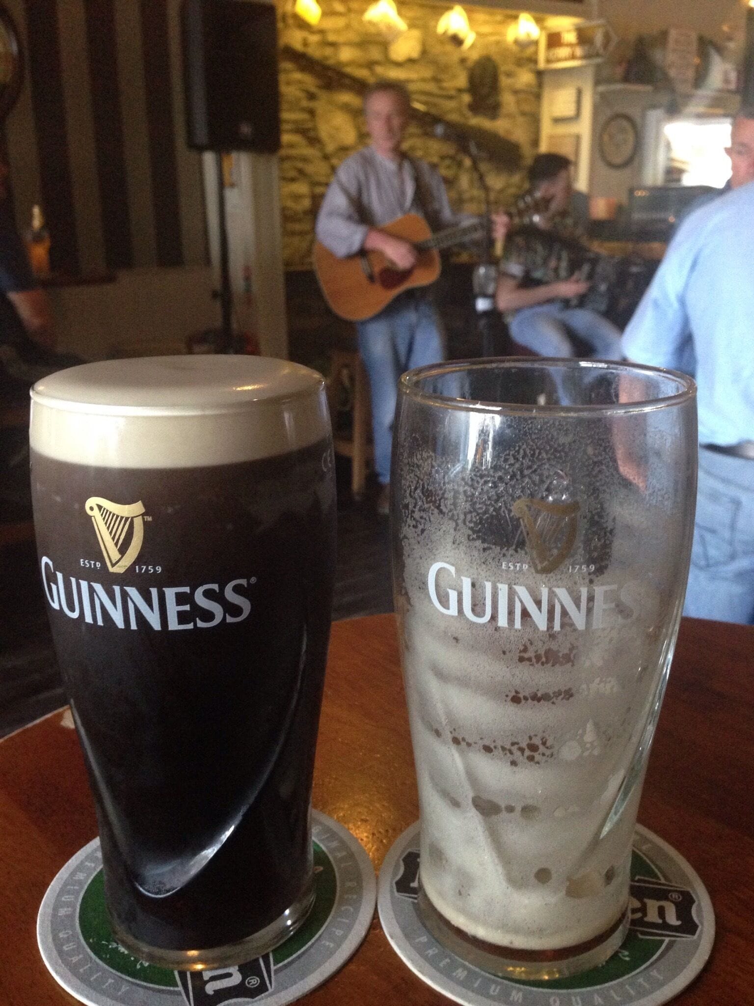 One down and one to go..  Working on becoming a Guinness Connoisseur !