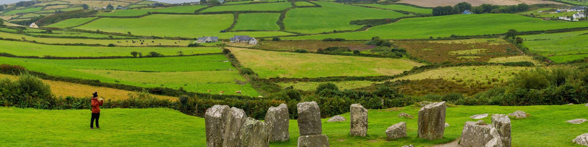Megalithic Circle of Drombeg, - The Altar of the Druid-, Rosscarbery approximately from the year 150 a. c., Ireland, United Kingdom