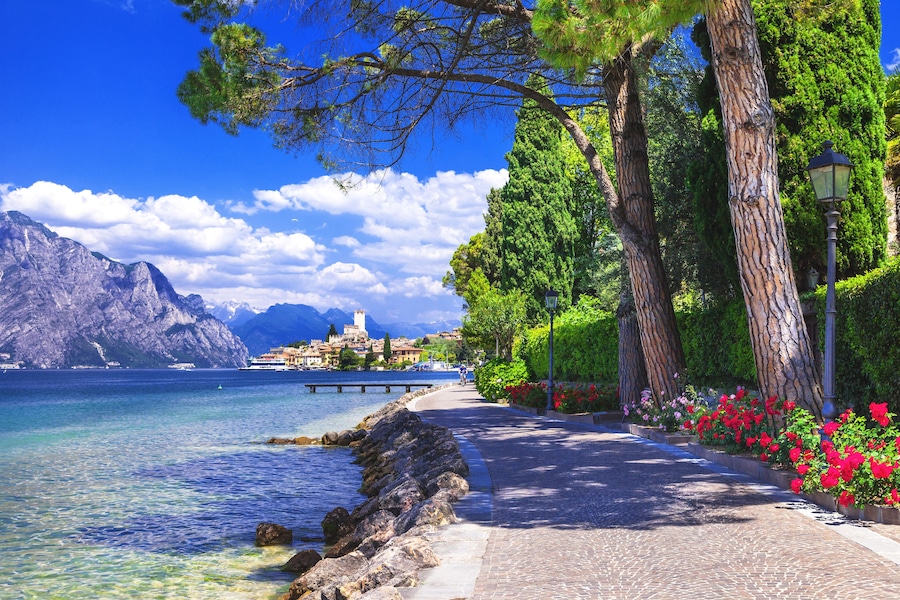 scenery of northen Itlay - Malcesine, Lago di garda; Shutterstock ID 261967121