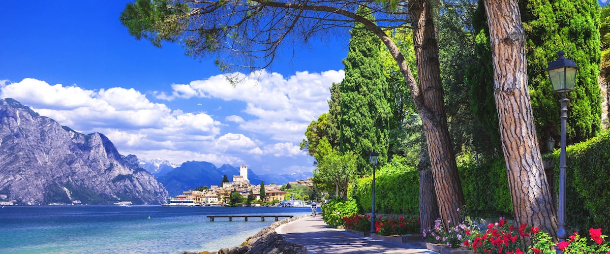 scenery of northen Itlay - Malcesine, Lago di garda; Shutterstock ID 261967121