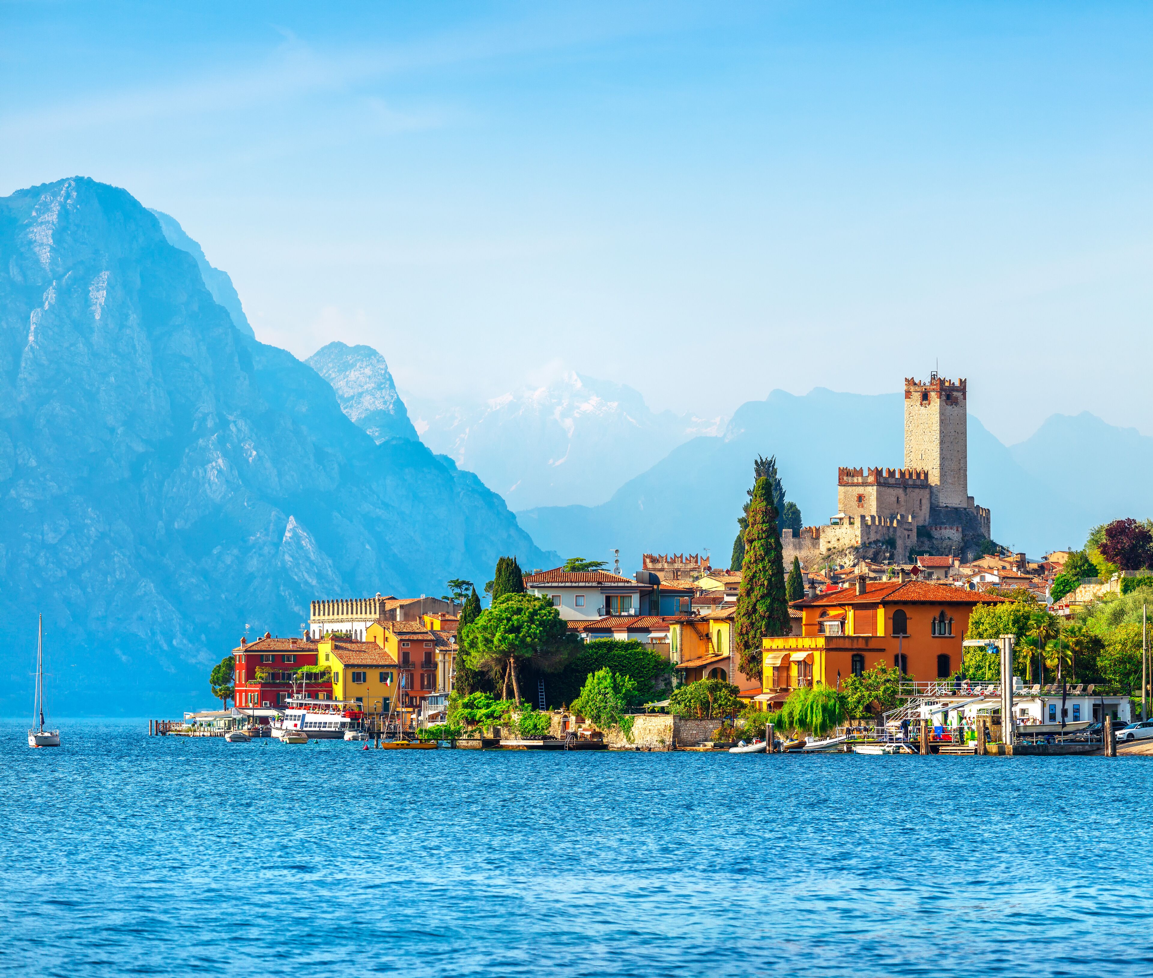 Ancient tower in Malcesine old town