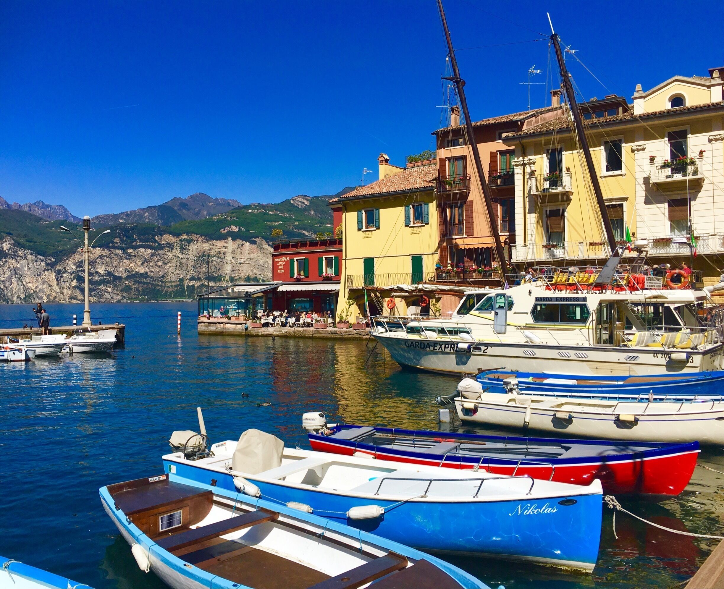 Little harbour of Malcesine, Lake Garda
