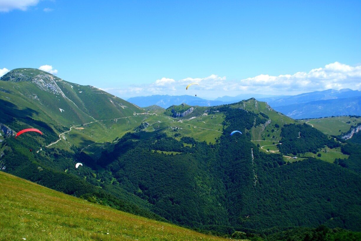 The most amazing views over Lake Garda and the Dolomites, echoing into the distance as far as the eye can see.