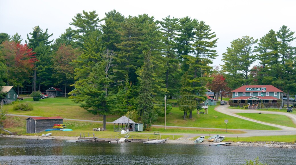 Rockwood showing fall colors and a coastal town
