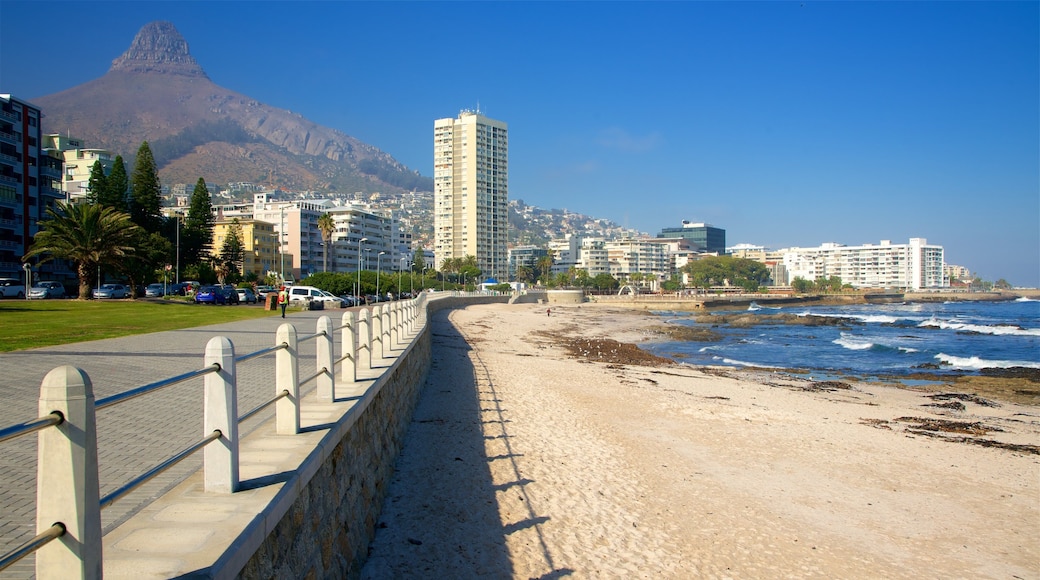 Sea Point which includes a coastal town, general coastal views and a sandy beach