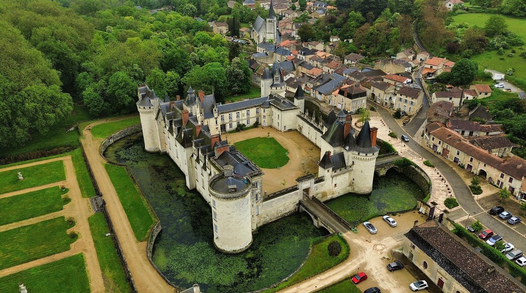 drone photo Dissay castle france Europe