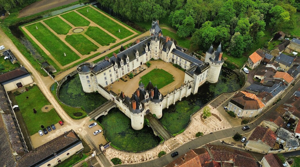 drone photo Dissay castle france Europe