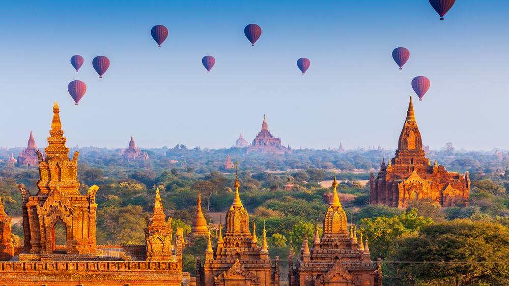 temples in Bagan, Myanmar