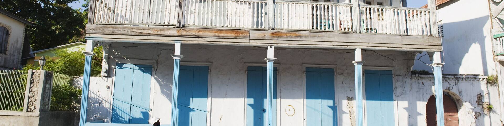 House in the historic colonial old town, Jacmel, Haiti
