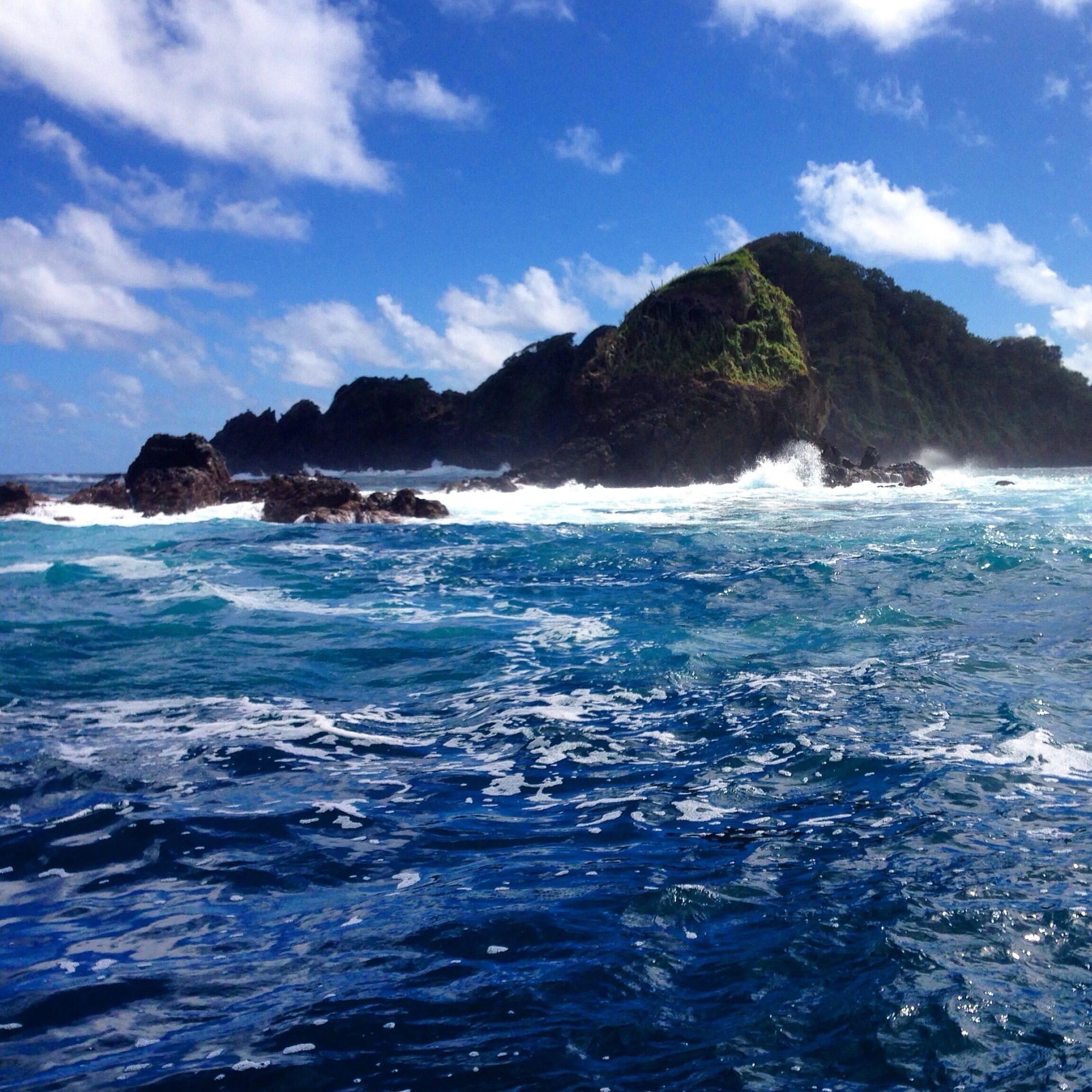 Photo of Goat Island, which is situated off the Northeast Coast of Tobago between the village of Speyside and Little Tobago Island. The coral reef here is an excellent snorkelling destination and you can easily hire a boat in Speyside or the Blue Waters Inn for a few hours to visit this very cool spot. 