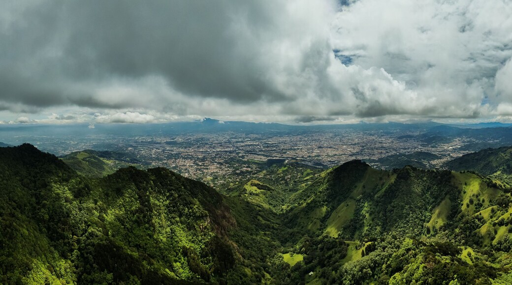 Beautiful view of the impressive green the Rainforest in Costa Rica in Pico Blanco