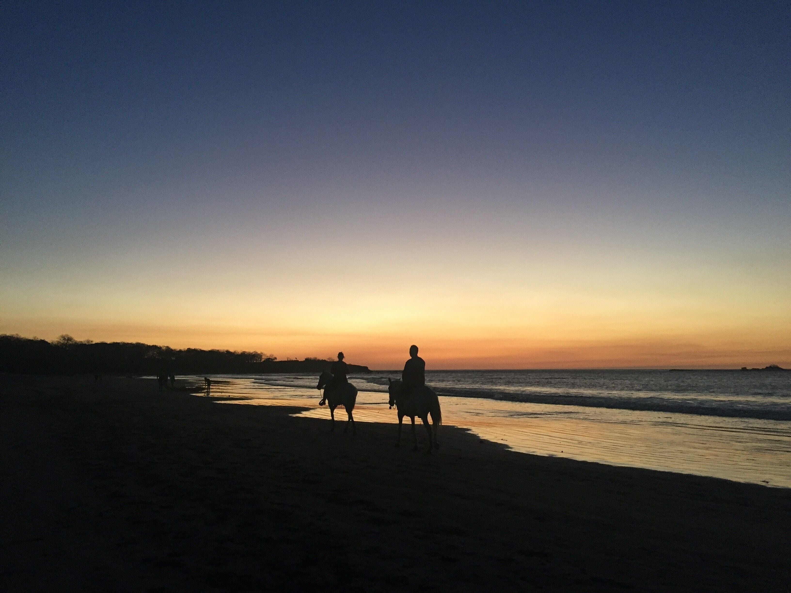 Go on a sunset horse ride at Playa Tamarindo. The sun won't make you melt and the breeze is enjoyable. Just don't forget the mosquito repellant at this hour. #LifeAtExpedia