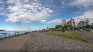 Panoramic view of Parana River Promenade - Rosario, Santa Fe, Argentina