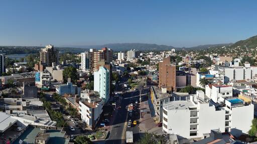 Panoramic view of Villa Carlos Paz, Cordoba, Argentina
