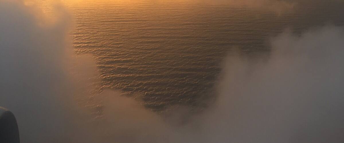 Coming into land at Aberdeen airport