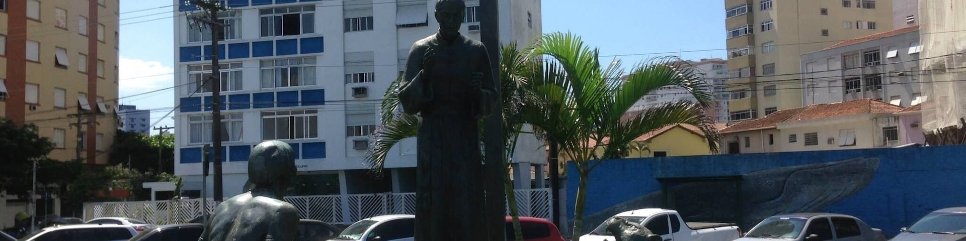 Ancieta evangelises an indigenous man and a jaguar.