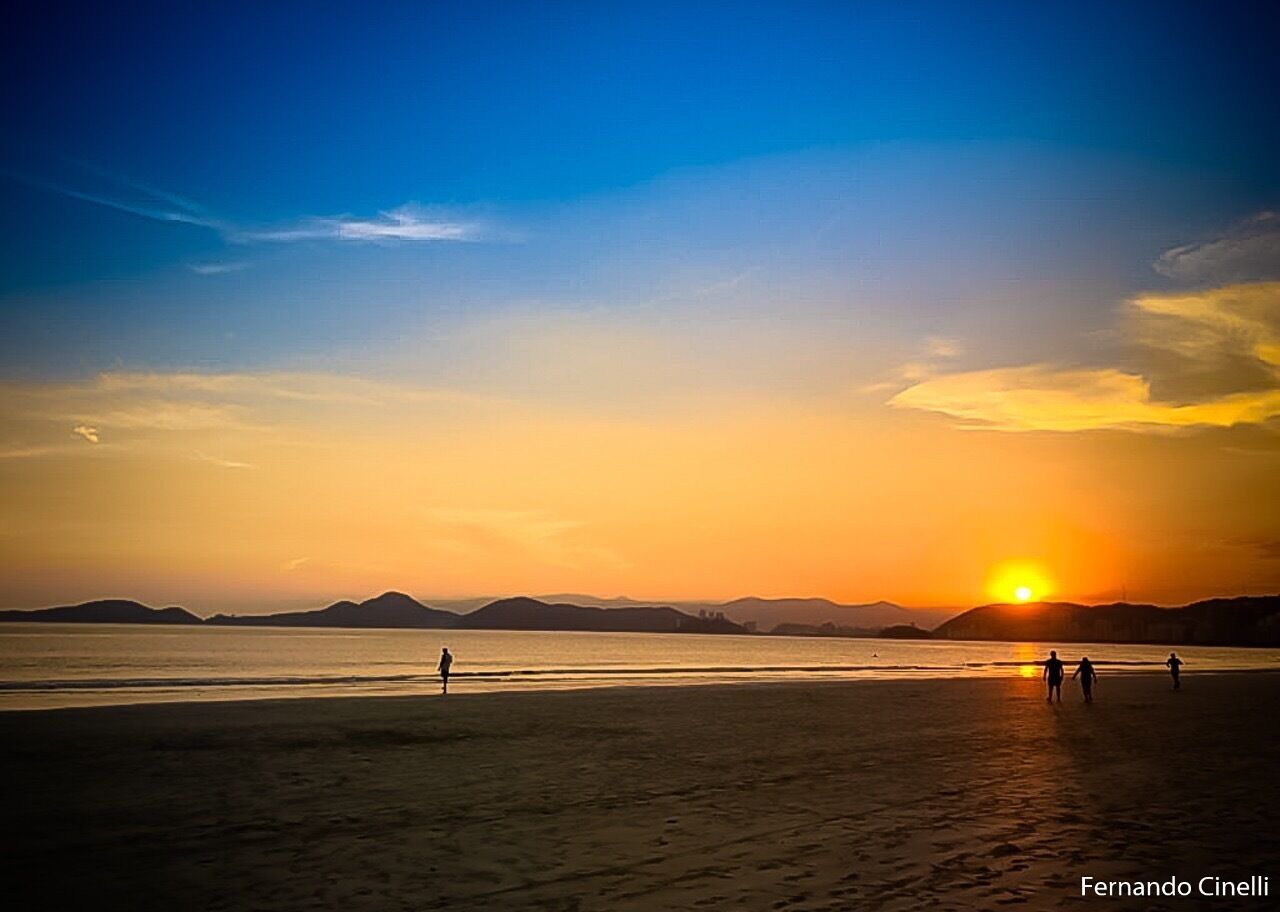 Sunset in Santos Beach.