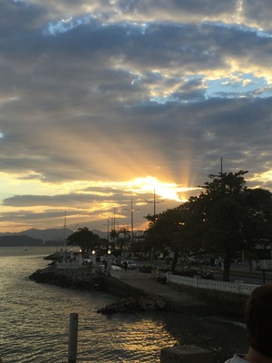 #LifeAtExpedia
#Santos is a Gorgeous Beach, one hour from Sao Paulo City. The sunset is amazing!
#Santos have the biggest garden in front of the beach of the world (you can check at Guinness Book)!