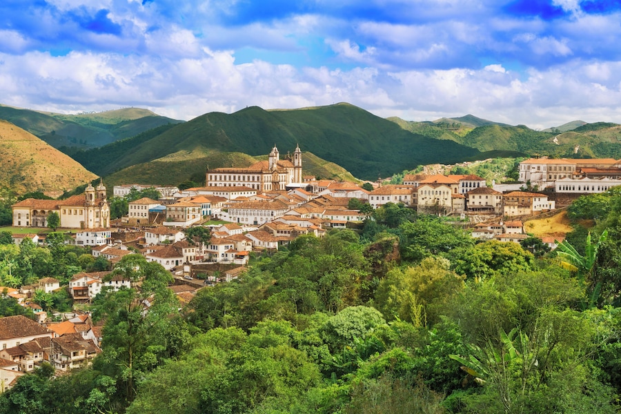 Founded at the end of the 17th century, Ouro Preto (Black Gold in portuguese) is a major tourist destination and considered a World Heritage Site by Unesco because of its outstanding Baroque architect