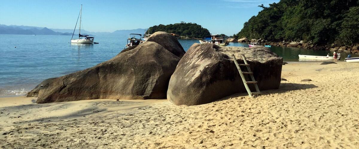 View from Bambubar on Praia Vermelha.