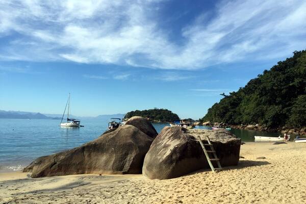 View from Bambubar on Praia Vermelha.