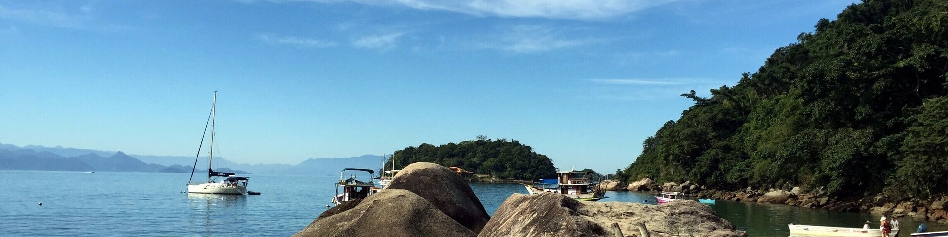 View from Bambubar on Praia Vermelha.