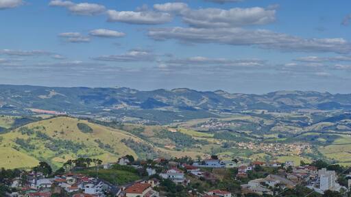 Panoramica of the city of Águas de Lindoia, Brazil
