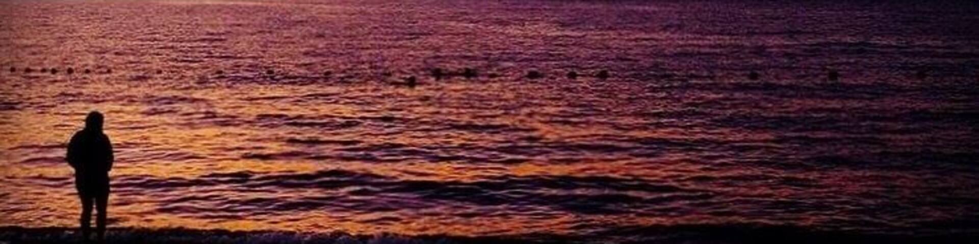 Sunset at Villarrica Lake, Lake District, Chile