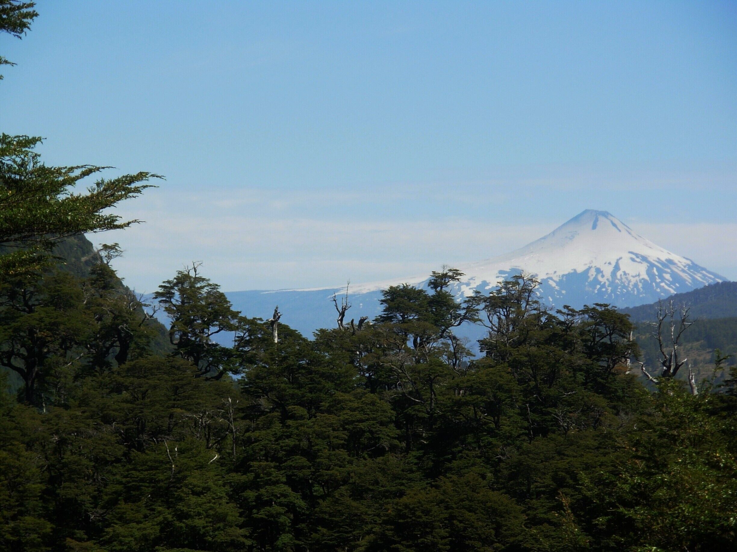 Vista desde el #nationalpark del Volcán Villarrica...unos 4 días antes de su erupción.