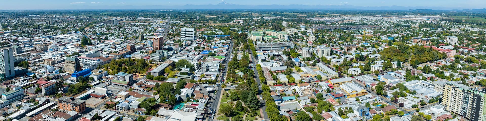 Center of the city Los Angeles in Chile