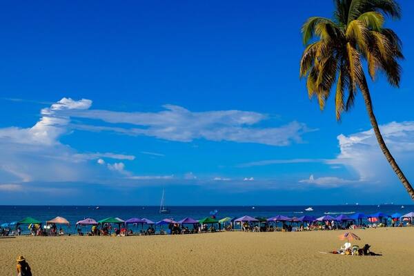 beach day in Salinas, Ecuador