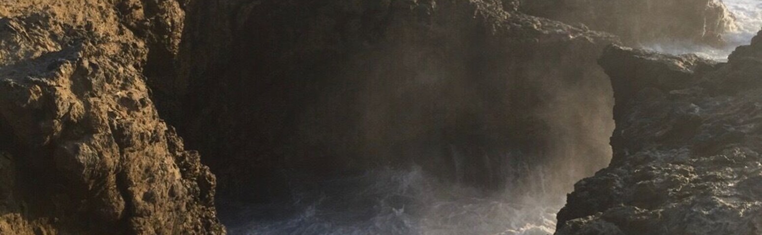 This place is called La Chocolatera because of the force of the water