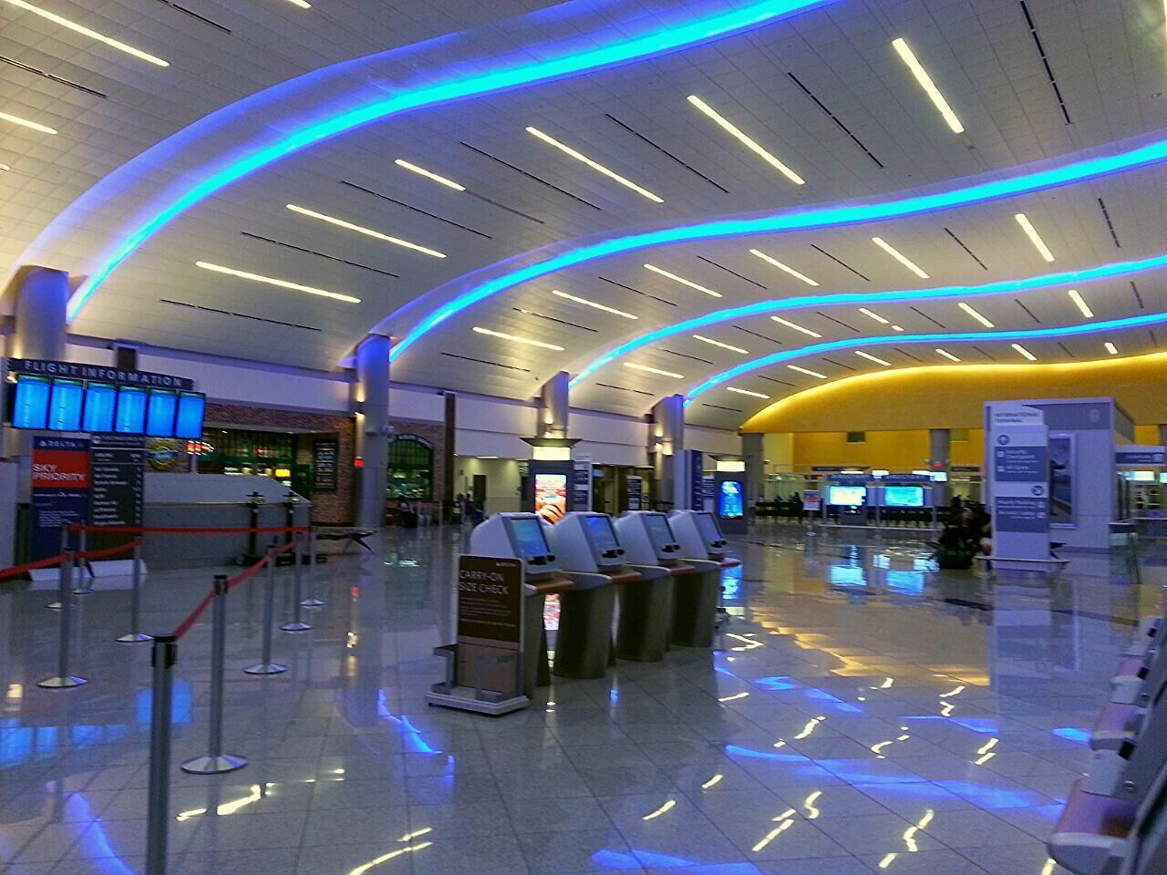Impressive colors and design at Departing Terminal.