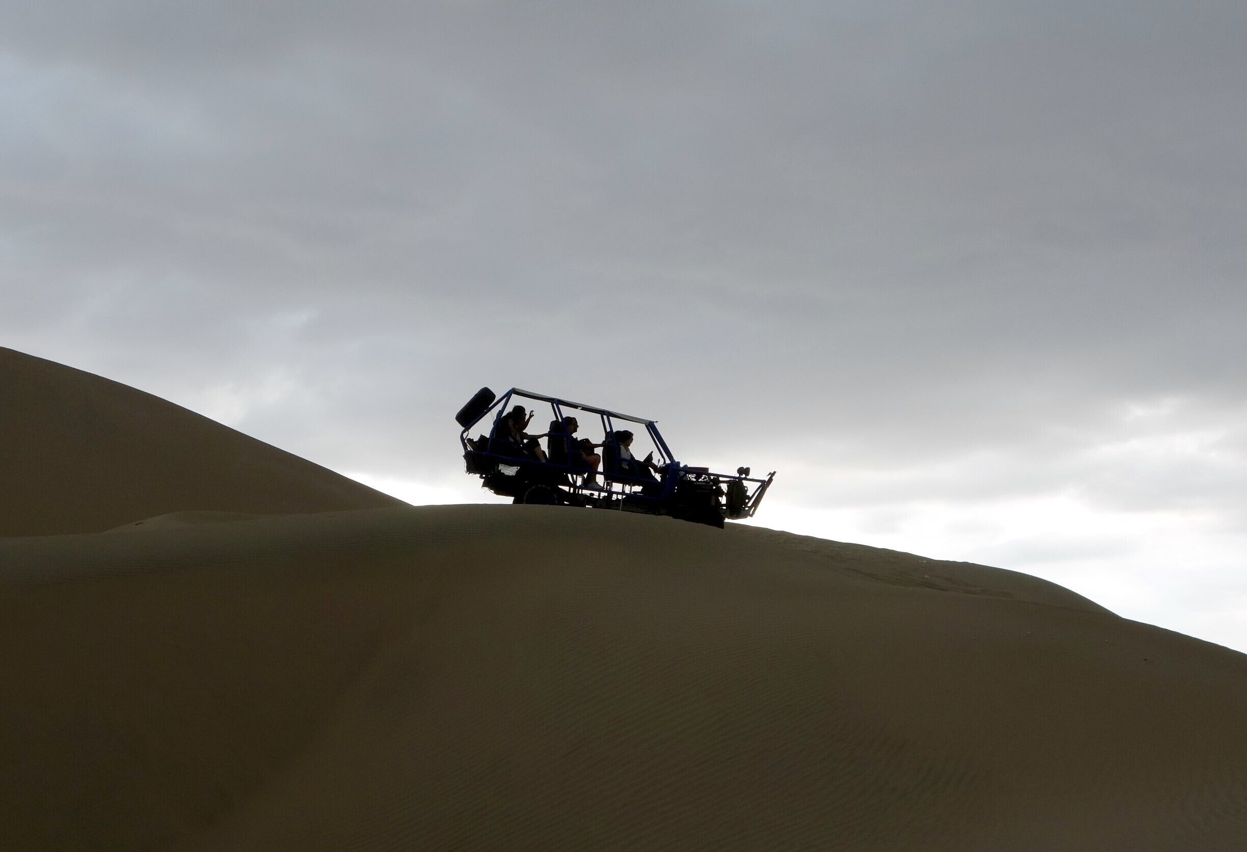 Racing in the dunes next to Ica