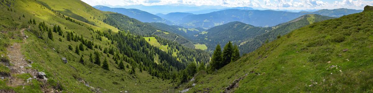 Panoramafoto Nockberge in Kärnten