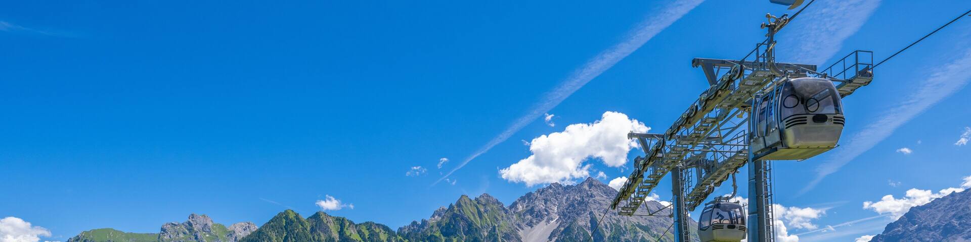 Village of Brand in the Brandertal, State of Vorarlberg, Austria, Cable Car Brandner Bergbahnen