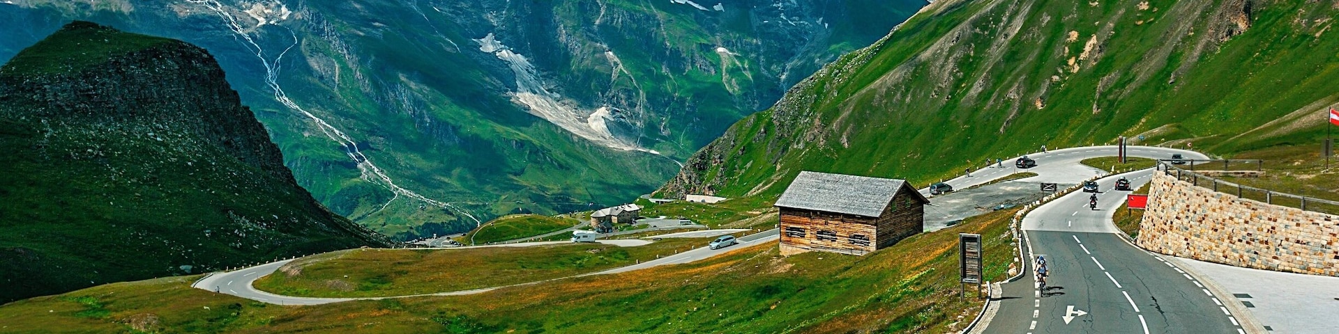 Grossglockner in Austria and High Alpine road.If you like driving this is place to visit.Specialy built for road race,closed in winter and you have to pay about 25euros to enjoy it.Well worth it!
