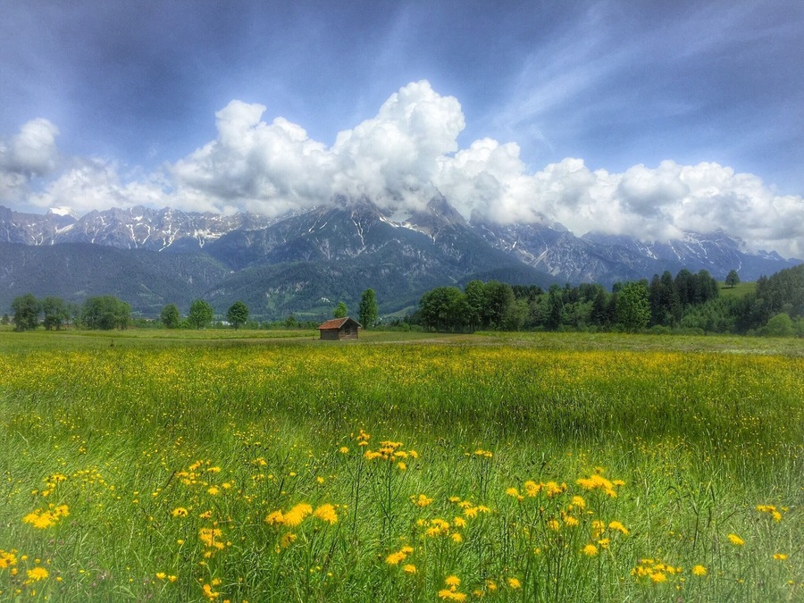 View at Steinernes Meer near Saalfelden in Salzburg,Austria