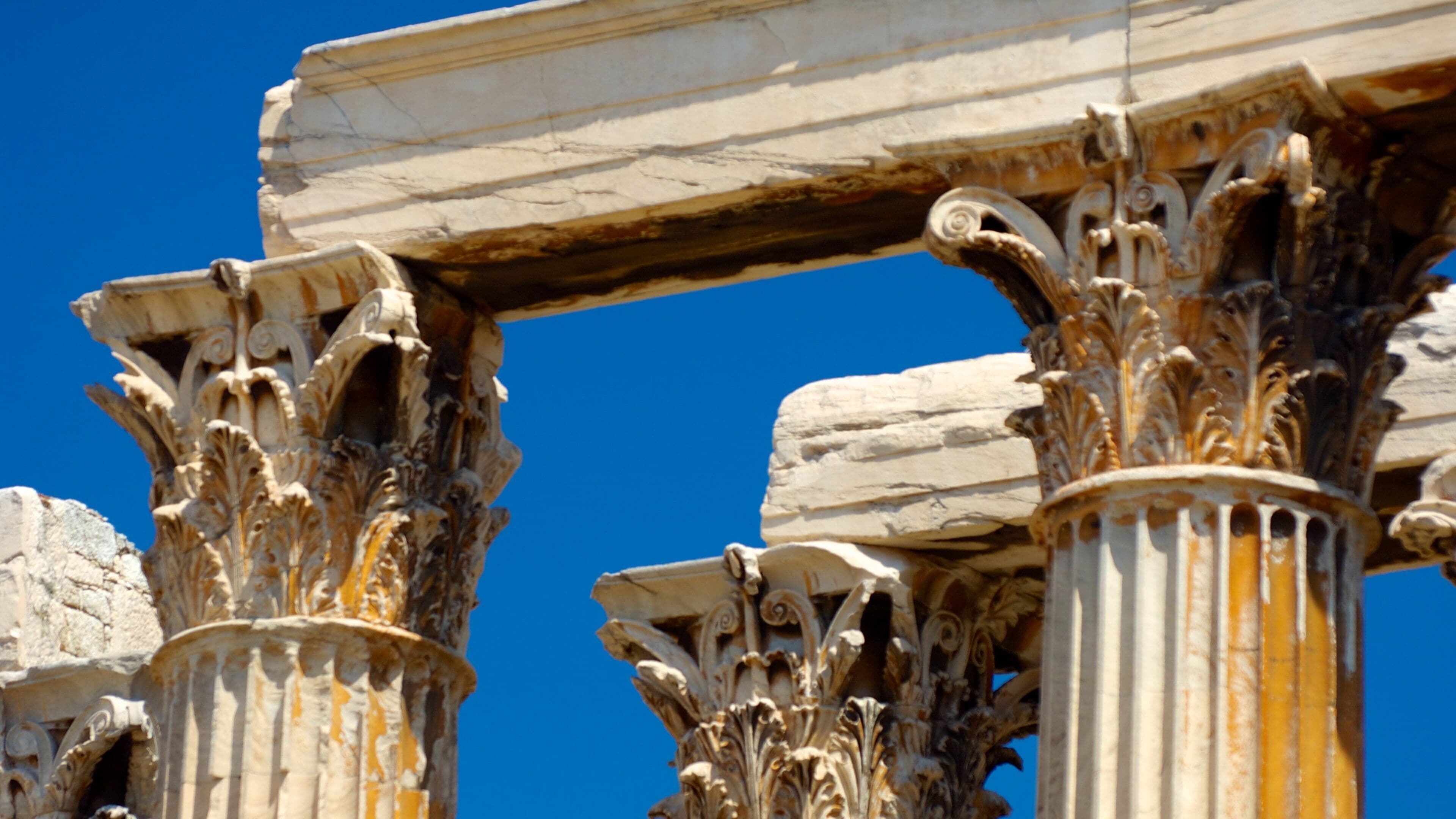 Temple of Olympian Zeus which includes heritage architecture and a temple or place of worship