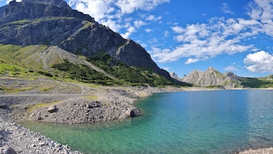 Bludenz, Österreich: Panorama des Lünersee