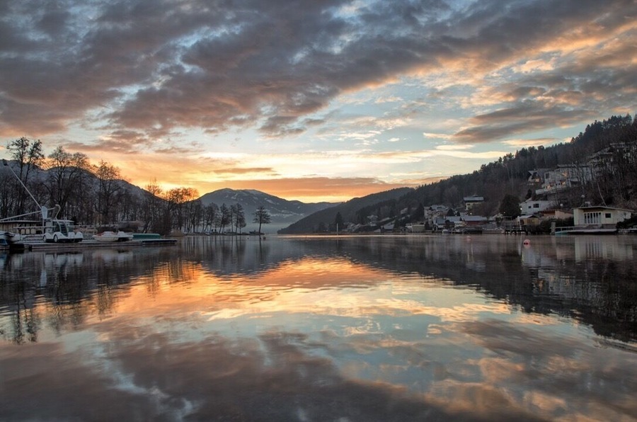 Early morning shot to capture the sunrise across the Lake.