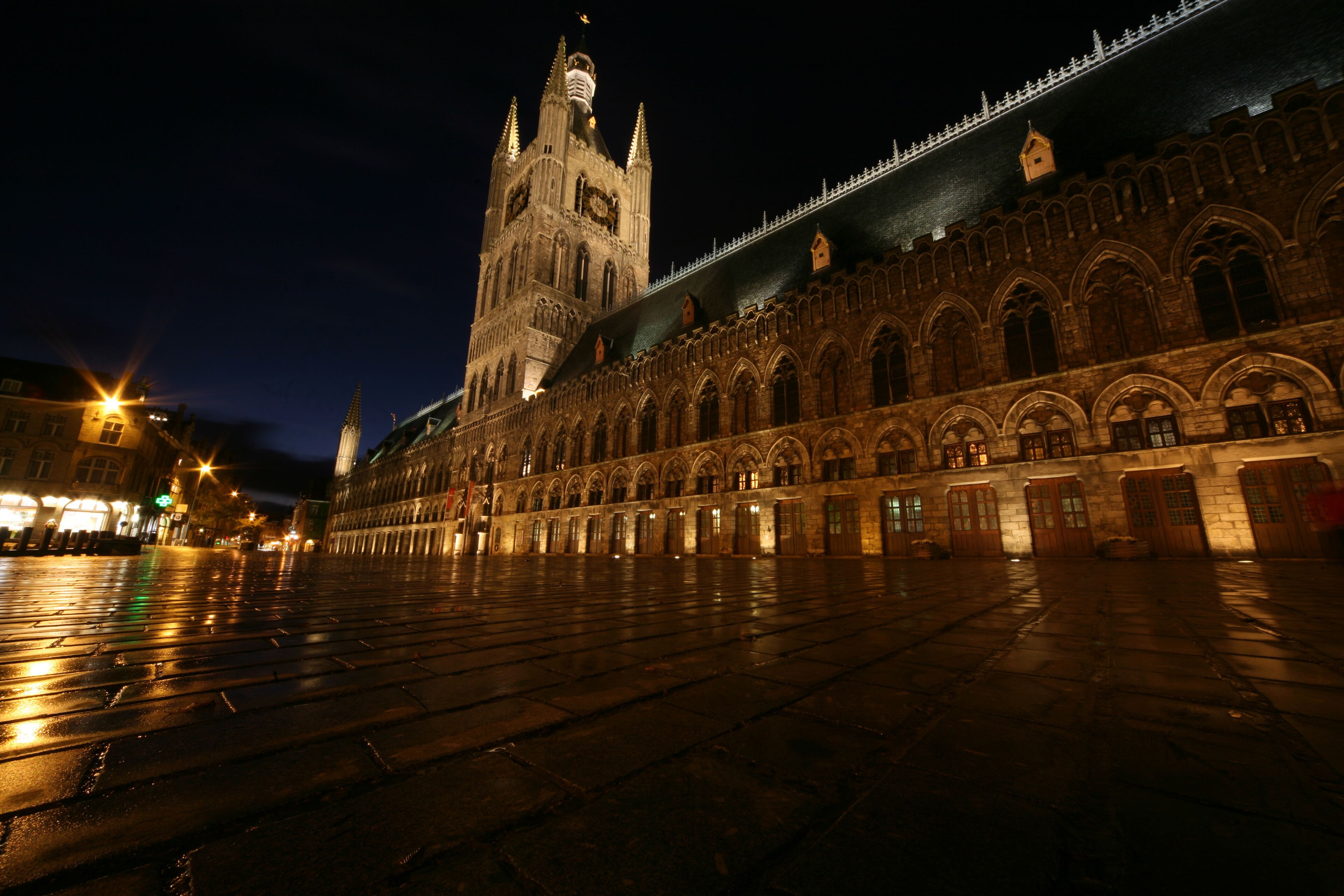 The Cloth Hall Ypres Belgium.
Utterly destroyed ,and an icon of WW1, it was faithfully restored from the original plans, a process that was not completed until the the 1960&#x27;s. #OnTheRoad