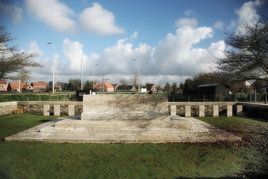 Brandhoek Military Cemetery, Flanders
6.5 Kms from Leper. On the road to Poperinghe.
The cemetery contains  530 Commonwealth graves and 28 German.
One of these is the grave of  Captain Noel Chevasse VC and bar, the Medical Officer of  the 10th Battalion Kings Regt. One of ony three people to have been awarded the VC twice, any the only one , to have achieved this in a single conflict.   #OnTheRoad