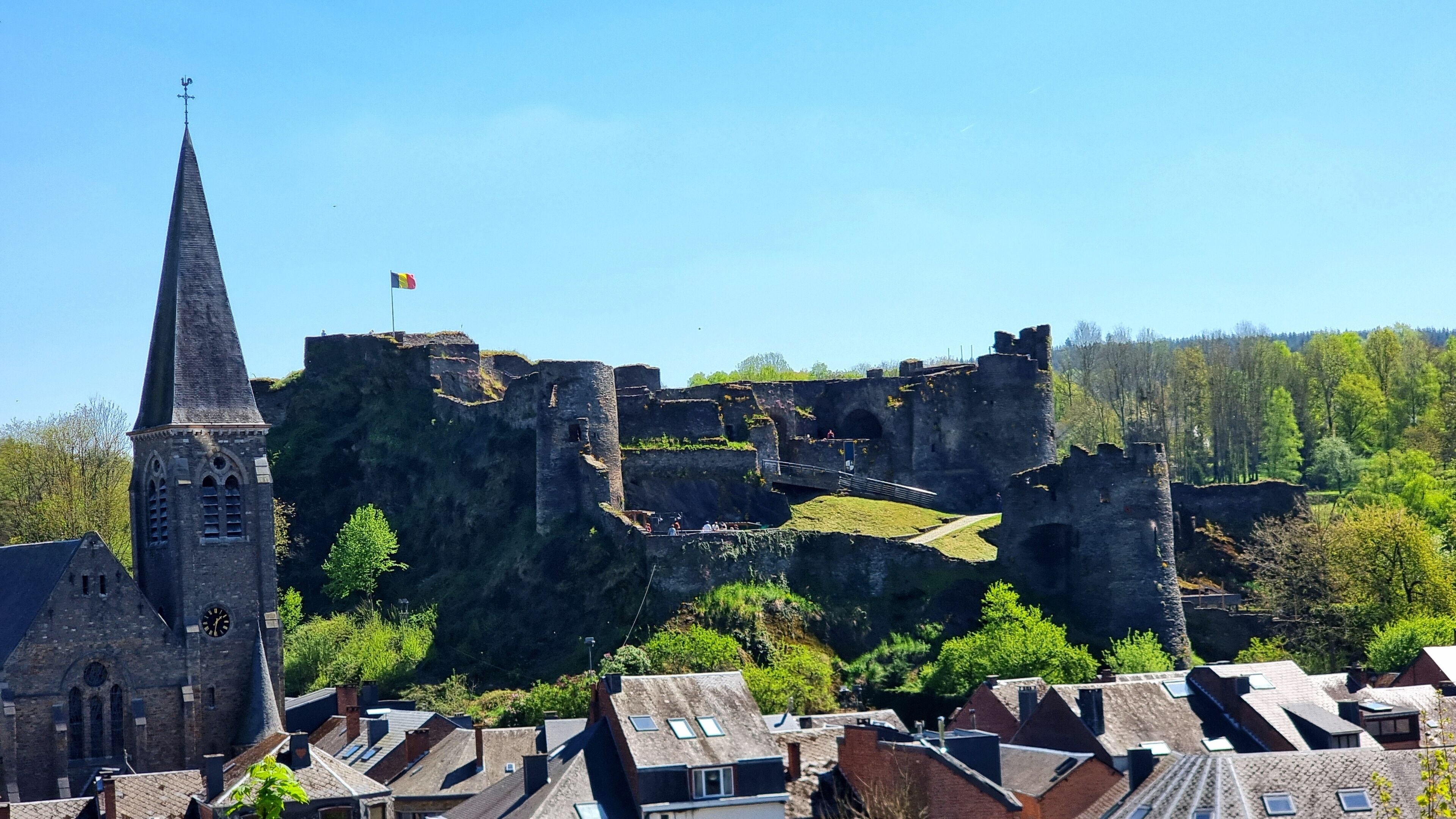 belgium, tourist town la roche-en-ardenne