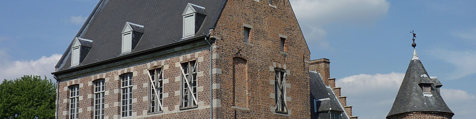 Castle of the Counts in Mouscron, Belgium.